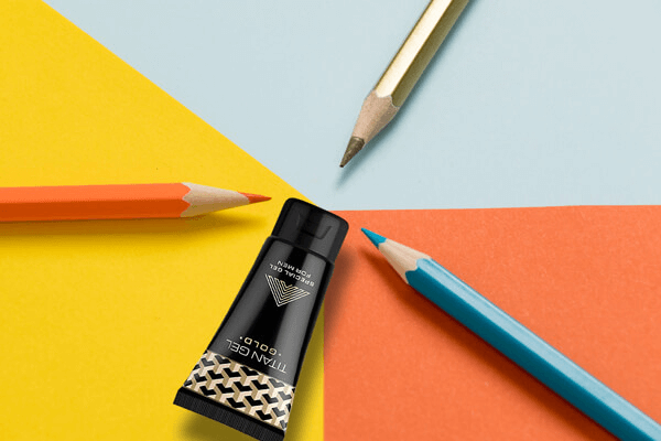 真假泰坦凝胶对比图